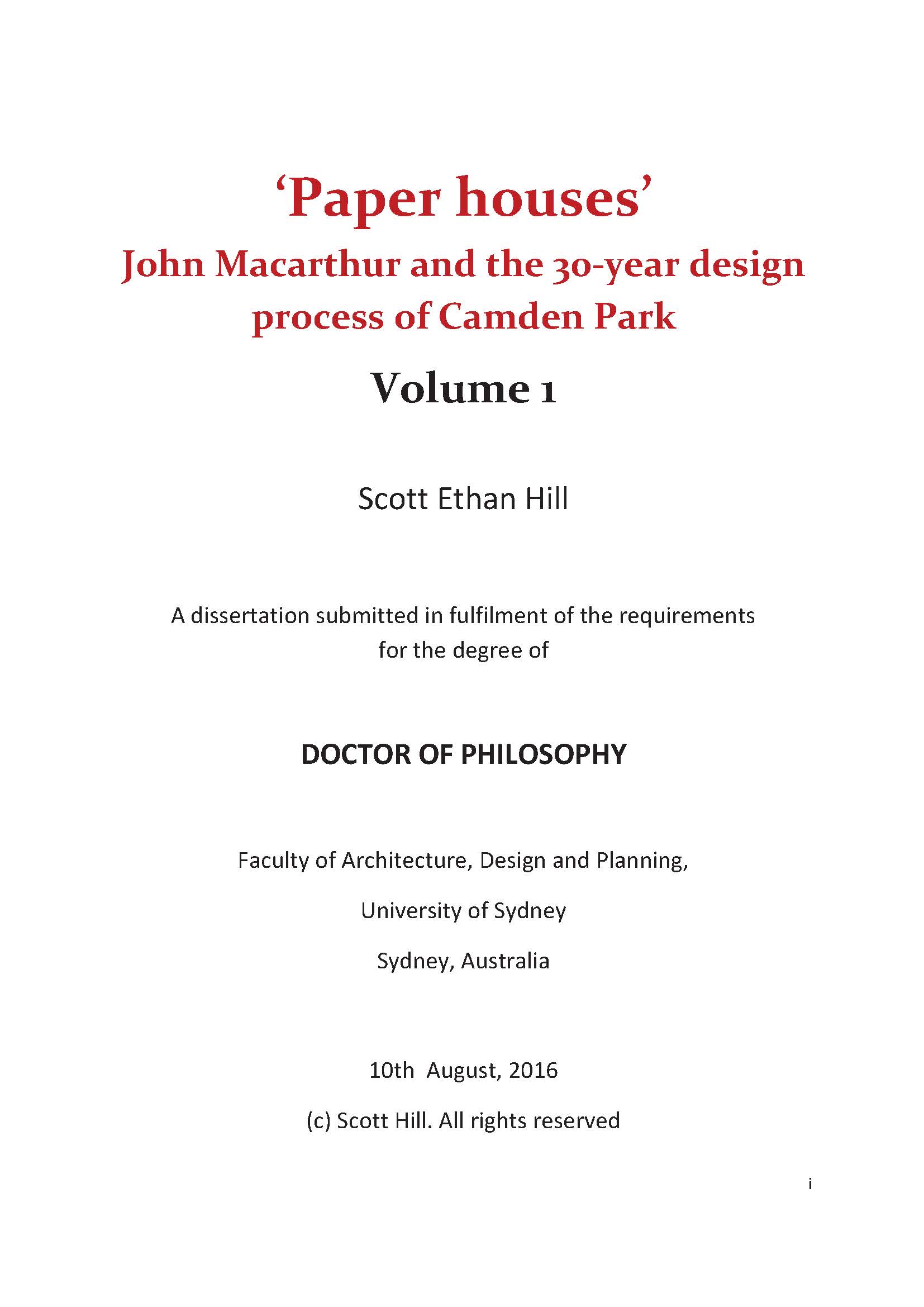 'Paper houses - Part 1